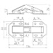 4 x SO-TECH® Bisagra para Atornillar sobre el Frente Mueble 104 x...