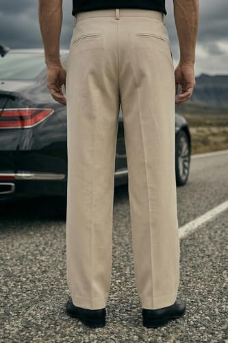 Image of Veirdo Men's Korean Style Pants with Modern Slim Fit Design, Comfortable Fabric, Casual & Smart Look, Perfect for Office and Outings (Sizes S to 2XL)