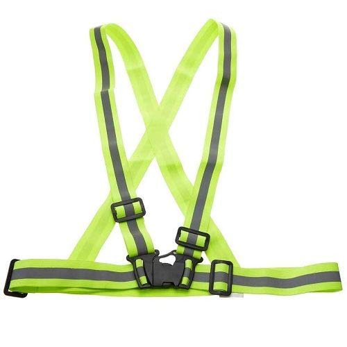 CABLEPELADO - Chaleco de Seguridad Reflectante Unisex - Alta Visibilidad Fluorescente - Ajustable - Deporte - Oficio - Poco Espacio - Cierre Pom - Color Amarillo