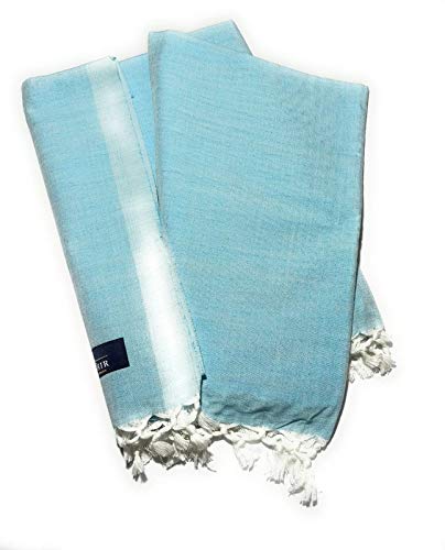 Image of SHISHIR Cotton Handloom Dull Chadar for All Season Standard Blue Easy to Carry in Traveling in Train Buses