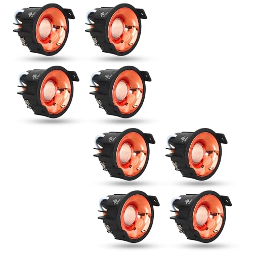 Image of D'Mak 7W Black Body LED COB Spot Light with Rose Gold Reflector (White, 8)