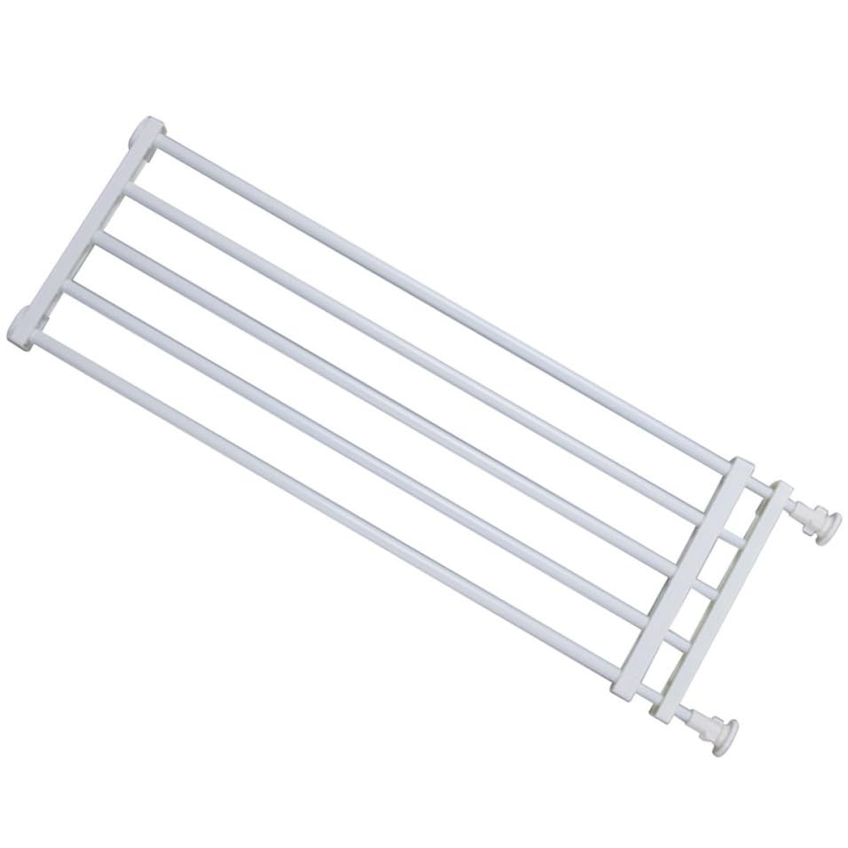 TOYANDONA Puerta de Seguridad y Ajustable de 47 a 83 Cm de Color Blanco para Bebés y Instalación Fácil, Protección, 24 Cm para Escaleras y Puertas