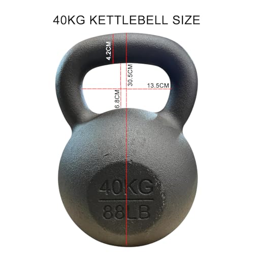 Chase Fitness 40KG Cast Iron Kettlebell for Strength and Cardio Home Gym Training 4kg - 40kg - Image 2