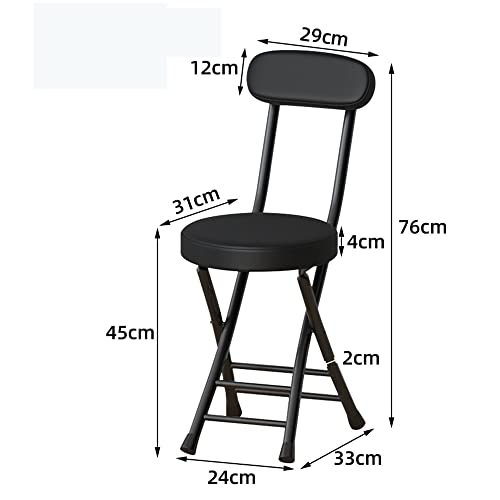 Tabouret de bar pliable avec dossier pour optimiser les petits espaces - 3