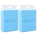 LoogCape Hunde-Toilettenmatten 200 Stück 60x45 cm saugfähig wasserdicht auslaufsicher für Hund, Welpe, Katze, Haustier Training Pad Unterlage, Bodenschutz, geruchsbindend, waschbar, Einweg