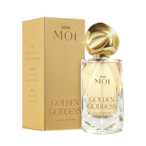 Image of Nykaa Golden Goddess EDP 50ml | Floral Vanilla Scent for Women | Lavender, White Florals, Feminine Fragrance | Long-Lasting Everyday & Evening Scent | Luxury Fragrance | Best Gift for Her
