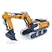 wheelfun 1/50 RC Excavator K970 Engineering Vehicle Remote Control Electric Lifting Digger Metal Bucket Tracks Light Sound RTR Battery Hobby Grade Model for Adult Hobby