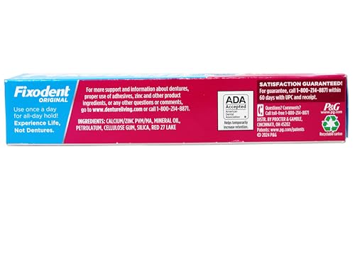 Fixodent Complete Original Denture Adhesive Cream, 2.4 Oz - Thumbnail 3