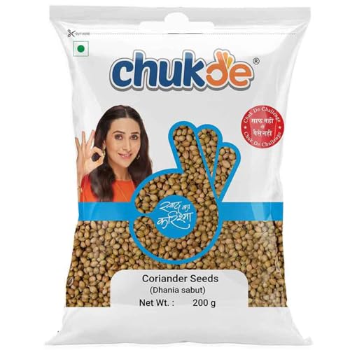 Image of Chukde Dhania Sabut - 200 Gm | Whole Coriander Seeds for Cooking, also known as Dhania, Malli, Dhaniyalu, Kottambari Beeja (Pack of 3)