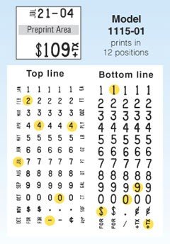 Monarch 1115-01 Two Line Price Gun