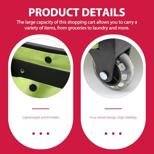 Poussette de marché pliable grande capacité pour simplifier vos courses