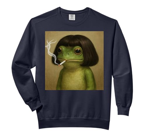 Funny Frog Bob Haircut Smoking Meme For Men Women Comfort