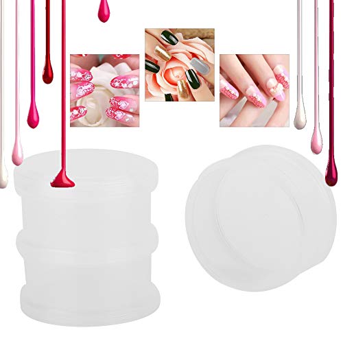 Image of Nail Decoration Storage Box, Transparent Plastic Organizer with 3 Layers for Nail Art Accessories, Small Bead Containers with Lids, Craft Organizers for Nail Charms and Diamond Art