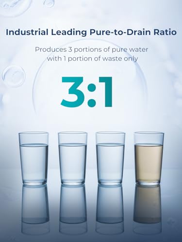 Image of VIOMI 600GPD RO Water Filtration System, TDS and PFOS /PFOA Reduction, 9-Stage Reverse Osmosis Water Filter, NSF /ANSI 42, 53, and 372 Certified, Tankless Reverse Osmosis System Under Sink with Faucet