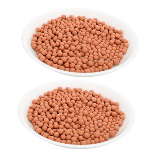 ORFOFE 水培花卉用土陶粒 透明容器対応 通気性強化 根腐れ防止 軽量植栽用土壌 大 小各袋 観葉植物 多肉植物適用