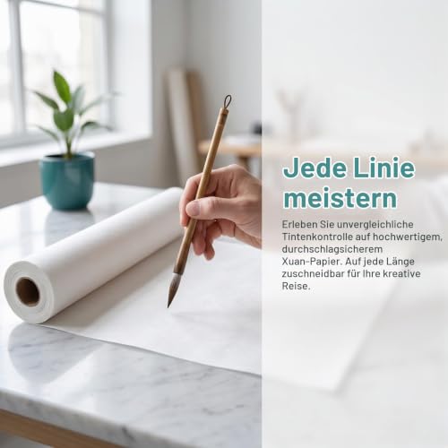 Foto von EXCEART Chinesische Kalligraphie-Pinsel-Tinte Schreiben Sumi-Papier