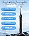 Sonic Electric Toothbrush 8 Replaceable Wave-Shaped Soft Brush Heads Last 2Y,Electric Tooth Brushes Adults 5 Modes Deep Clean & Rechargeable,30S Reminder,Teeth Whitening with IPX7 Waterproof