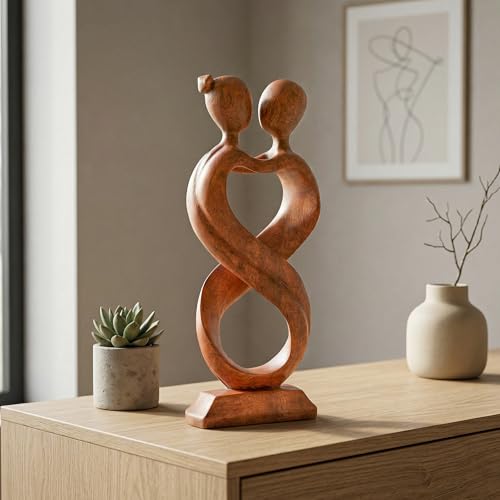 Estatua de madera tallada a mano G6 Collection 12 pulg miniatura 6