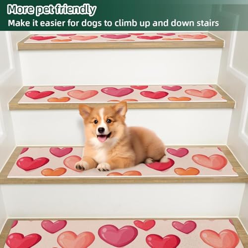 Alfombras para escaleras de madera lavables que evitan caídas de perros y mascotas en casa 6