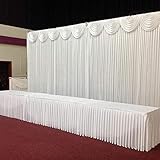 cute photos 【Wide Application】: White Wedding Backdrop Drape dient zum Hochzeits- / Event-Design / Geburtstags- / Weihnachts- / Festival-Party / Advance Hotel oder Pub / Café und so weiter