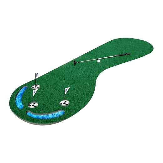 PGA Tour Three Hole Putting Mat - 3 x 9 Feet