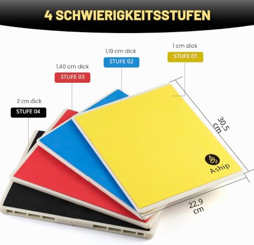 Aship Bruchtestbretter Taekwondo, Rebreakable Boards Kunst Martiaux Taekwondo übungsbrett MMA Training ABS + Eva Schaumbruchbrett-Gelb
