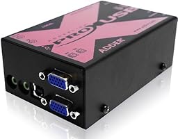 Adder - X-USBPRO-MS2-US - link Dual VGA/Audio/4-Port USB CatX Extender