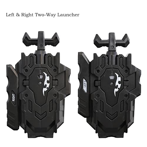 Launcher and Grip,Sparking Left&Right L/R Two-Way Launcher Compatible with All Bey Burst Series Bey