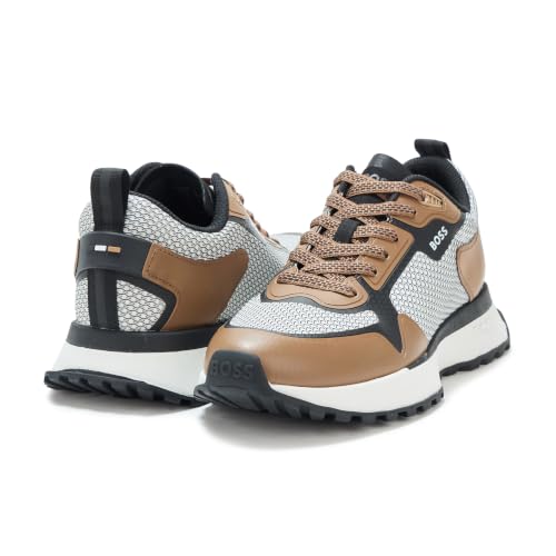 Image of BOSS Men's Big Logo Mesh Mix Lace Up Sneaker