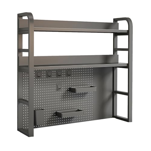 Étagère de Bureau avec Support Panneau Perforé Crochets Industriel - 2