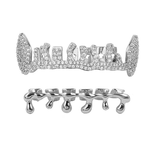 Grillz de circonita para renovar tu estilo urbano aburrido con un diseño de gota único
