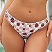 XUTSAKDCJ Fashion Seamless Thongs for Women, No Show Thong Underwear Workout Comfortable Cute Pink Plaid Red Ladybug G-string