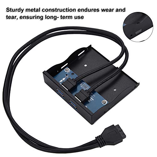Extension Multiport USB 3.0 Panneau Avant Double Interface Rapide 19 Broches - 3