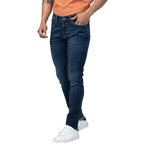 Image of Spykar Men's Slim Fit Low Rise Casual Jeans