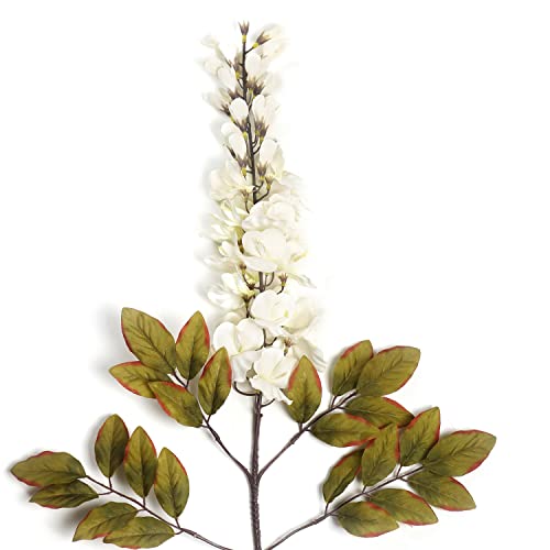Image of PURE HOME + LIVING White Bean Faux Flower Stem 1 Piece | Plastic