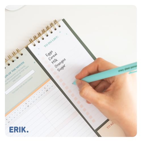 Grupo Erik Wall Planner 2026 - Plants Gifts For Family | Monthly Planner With Stickers, Pen, Shopping List, Sticky Notes | Wall Calendar 16 Months Sep 2025 - Dec 2026 - Image 5