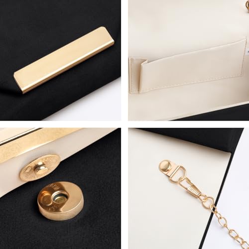 Image of Clutch Purses for Women Evening Bag Faux Suede Formal Party Wedding Cocktail Prom