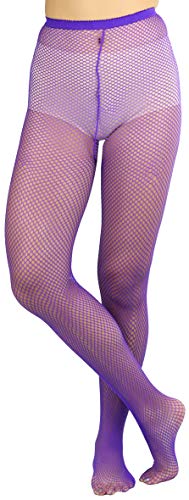 ToBeInStyle Women's Pack of 6 Vibrant Color Nylon Fishnet Pantyhose4