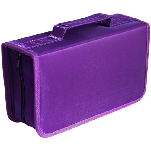 Image of Rekukos Capacity CD/DVD case Wallet, Storage,Holder,Booklet (128 Purple)