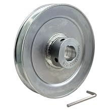 AB550-7/8 Single Groove Web Sheaves, v Belt Pulley 5.5" OD 7/8" bore,Motor Pulley Carbon Steel for A B 5L 4L V-Belts