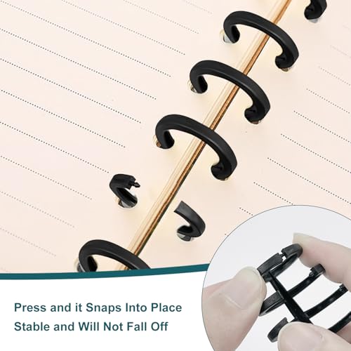 15 Stk Kunststoff-Bindekämme, 30 Löcher, 28 * 10mm/13mm/16mm Binderücken, Bindungskämme, Binderücken für Plastikbindung, Spiralbinderücken Set, Binderöffner für Loseblattbinder, Buchbindung