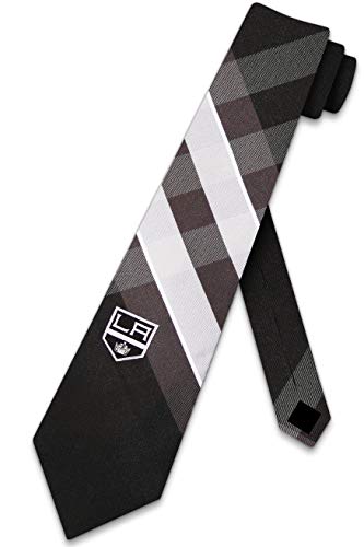 Eagles Wings Kings Ties Los Angeles Mens NHL Neckties (Grid Microfiber)