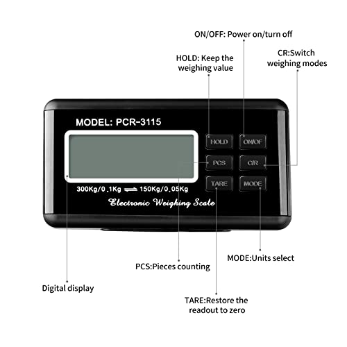 Shipping Scale,660Lbs/0.22Lbs Digital Postal Scale,15 X 12 Inch Stainless Steel Platform Scale With Lcd Display For Packages,Pet Scale #TOP1