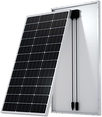 ECO-WORTHY 100 Watt Solar Panel 12 Volt Monocrystalline Solar Panel High Efficiency Module RV Marine Boat Caravan Off Grid