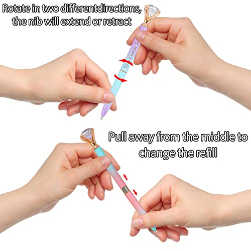 1 PZ Penne con diamante personalizzate con penna