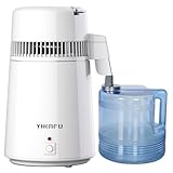 Pure Water Distiller, 1.1 Gal Distilled Water Machine with BPA Free Plastic Container for Daily Water or Essential Oil Filtration