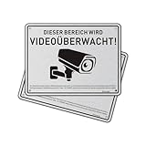 3.SCHILD VIDEOUBERWACHUNG MIT DSGVO HINWEIS - Metallschild Videoüberwachung mit Bild. Rechtsgrundlage der Videoüberwachung ist Art. 6 Abs. 1 lit. f) DSGVO. Dieser Bereich wird Videoüberwacht.