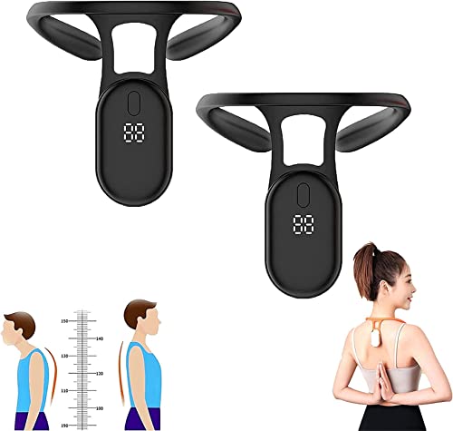Mericle Lot de 2 instruments de décompression lymphatique portable à ultrasons pour le cou et la formation de posture intelligents Noir