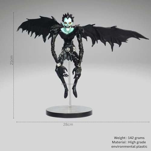 Image of Blue Aura Death Note Ryuk Action Figure Height-19cm Multicolour Collectiple PVC | Ryuk with Book