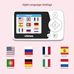 VTimes Baby Monitor avec caméra et audio, vidéo Baby Monitor Non WiFi Vision nocturne, 2.4" LCD Caméra pour bébé portable écran VOX Alarme à gaz et à pression 1000ft Gamme, Idéal pour les cadeaux